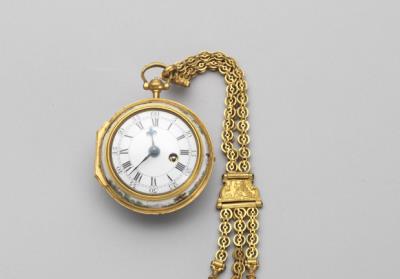 图片[3]-Gilt bronze pocket watch with painted enamels, London, 18th century-China Archive